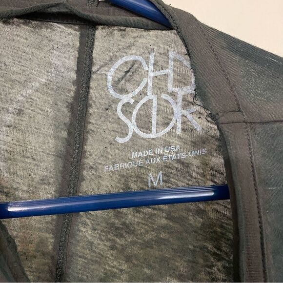 CHASER NEW BLAME CHAMPAGNE long sleeve ultra soft tee medium $68 revolve - Picture 4 of 6